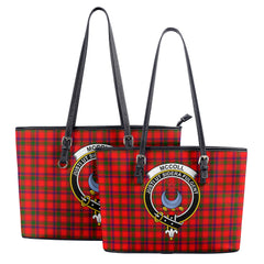 McColl Tartan Crest Leather Tote Bag