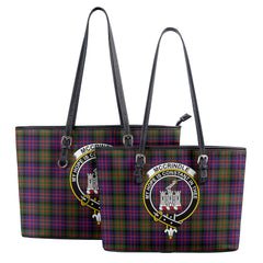 McCrindle Tartan Crest Leather Tote Bag