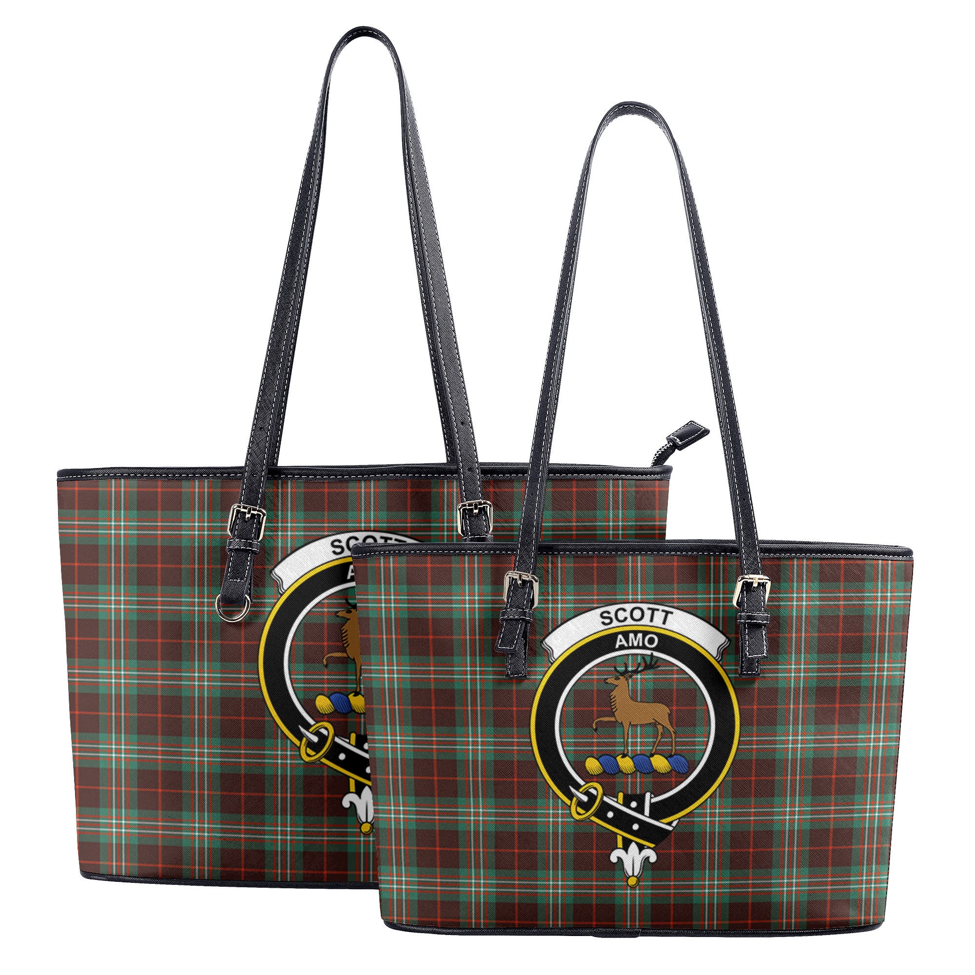 Scott Brown Ancient Tartan Crest Leather Tote Bag