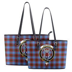 Spalding Tartan Crest Leather Tote Bag