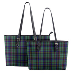 Stephenson Tartan Leather Tote Bag