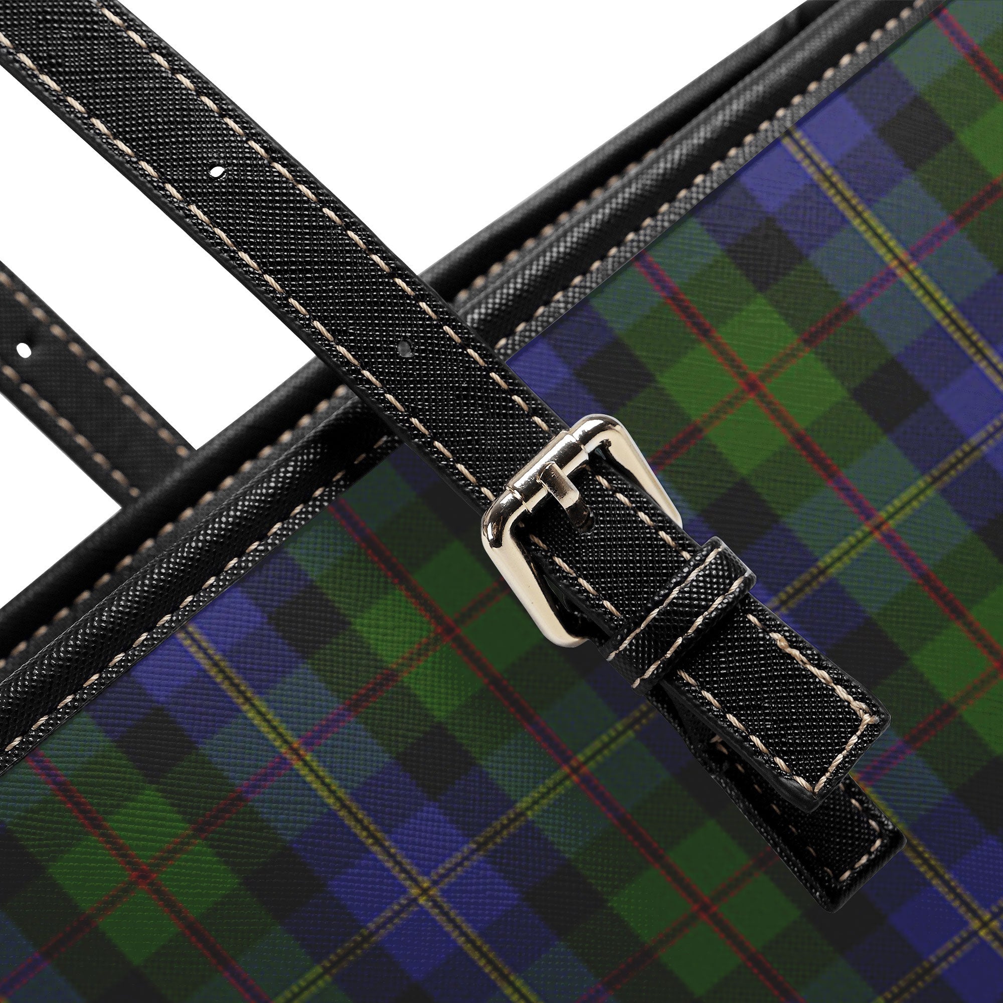 McCaskill Tartan Leather Tote Bag