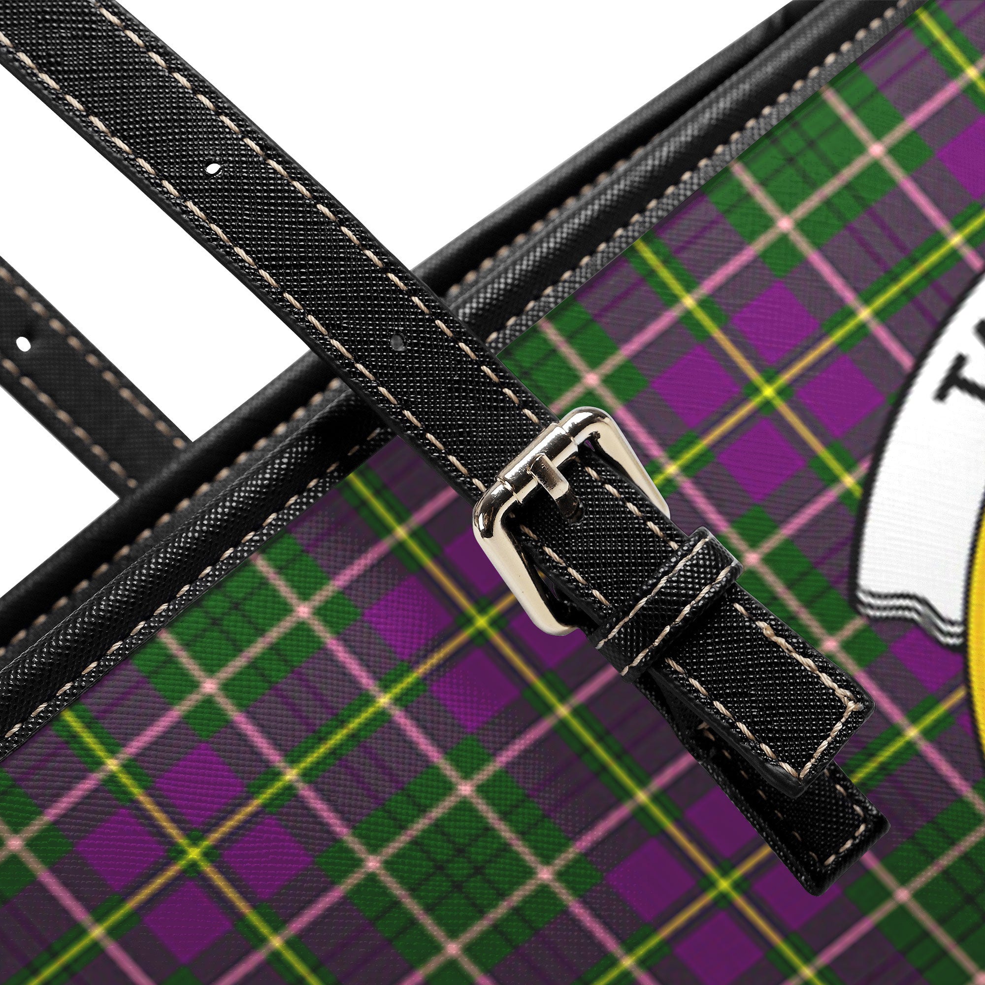 Tailyour (or Taylor) Tartan Crest Leather Tote Bag