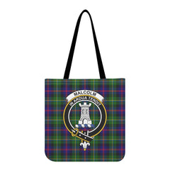 Malcolm Modern Tartan Crest Tote Bag