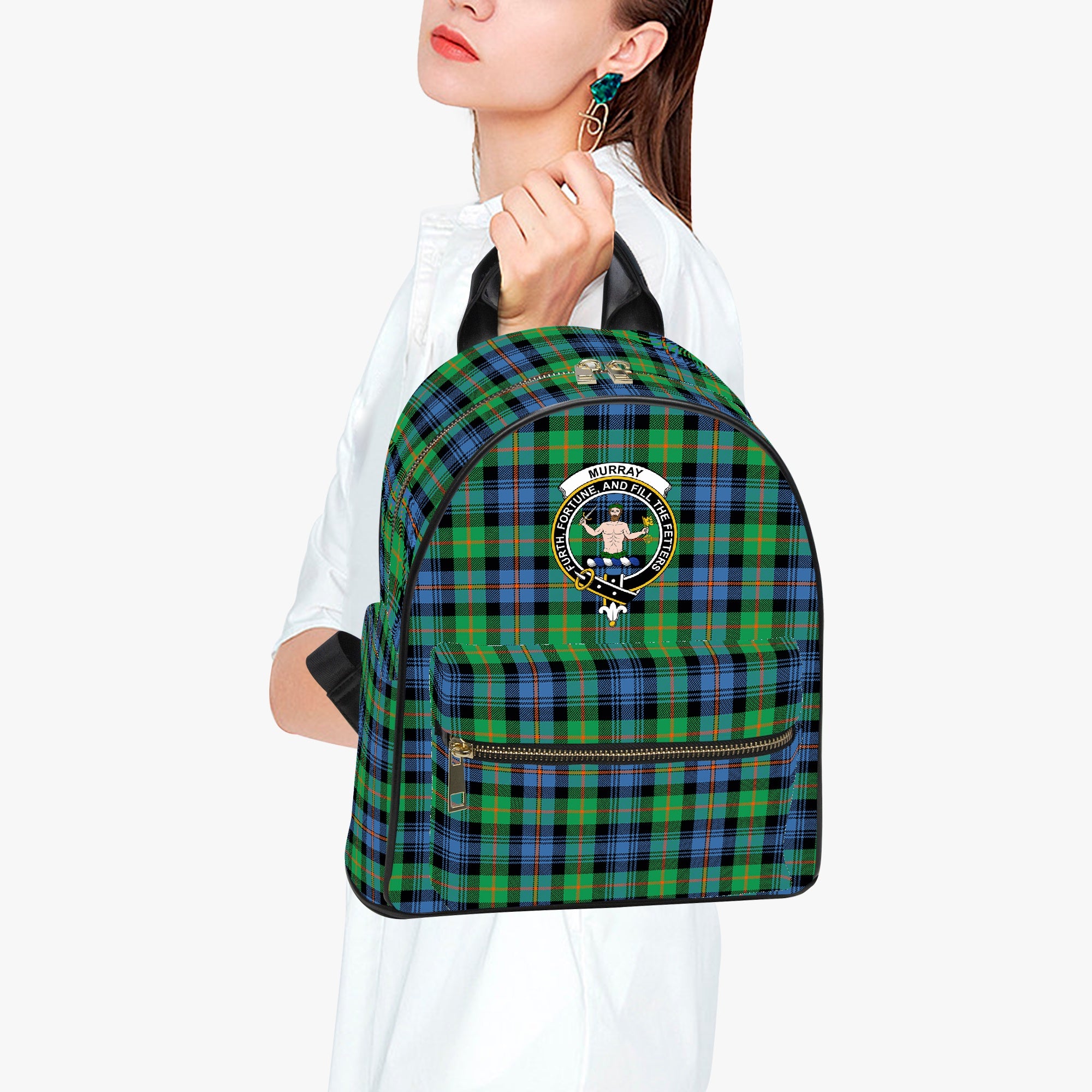 Murray of Atholl Ancient Tartan Crest PU Backpack