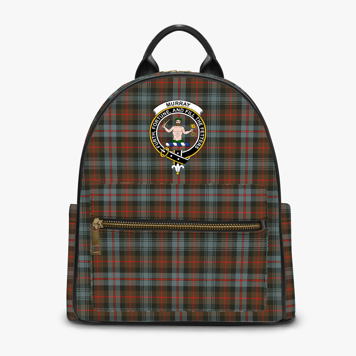 Murray of Atholl Weathered Tartan Crest PU Backpack