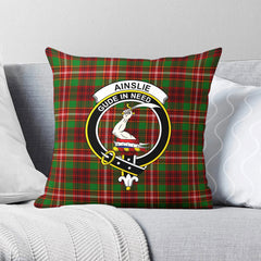 Ainslie Tartan Crest Pillow Cover