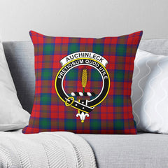 Auchinleck Tartan Crest Pillow Cover