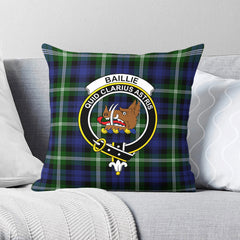 Baillie Modern Tartan Crest Pillow Cover