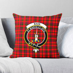 Bain Tartan Crest Pillow Cover