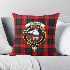 Belshes Tartan Crest Pillow Cover