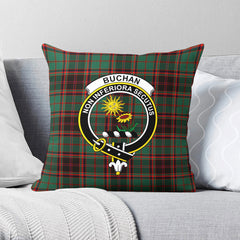 Buchan Ancient Tartan Crest Pillow Cover