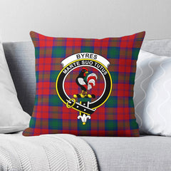 Byres Tartan Crest Pillow Cover