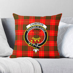 Cameron Modern Tartan Crest Pillow Cover