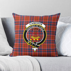 Cameron of Lochiel Ancient Tartan Crest Pillow Cover