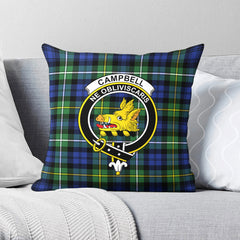 Campbell Argyll Ancient Tartan Crest Pillow Cover