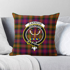 Carnegie Modern Tartan Crest Pillow Cover