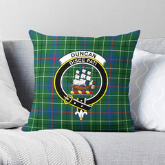 Duncan Ancient Tartan Crest Pillow Cover