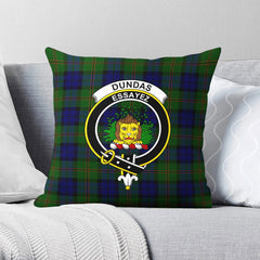 Dundas Modern Tartan Crest Pillow Cover