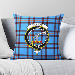 Elliott Ancient Tartan Crest Pillow Cover