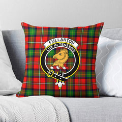 Fullarton Tartan Crest Pillow Cover