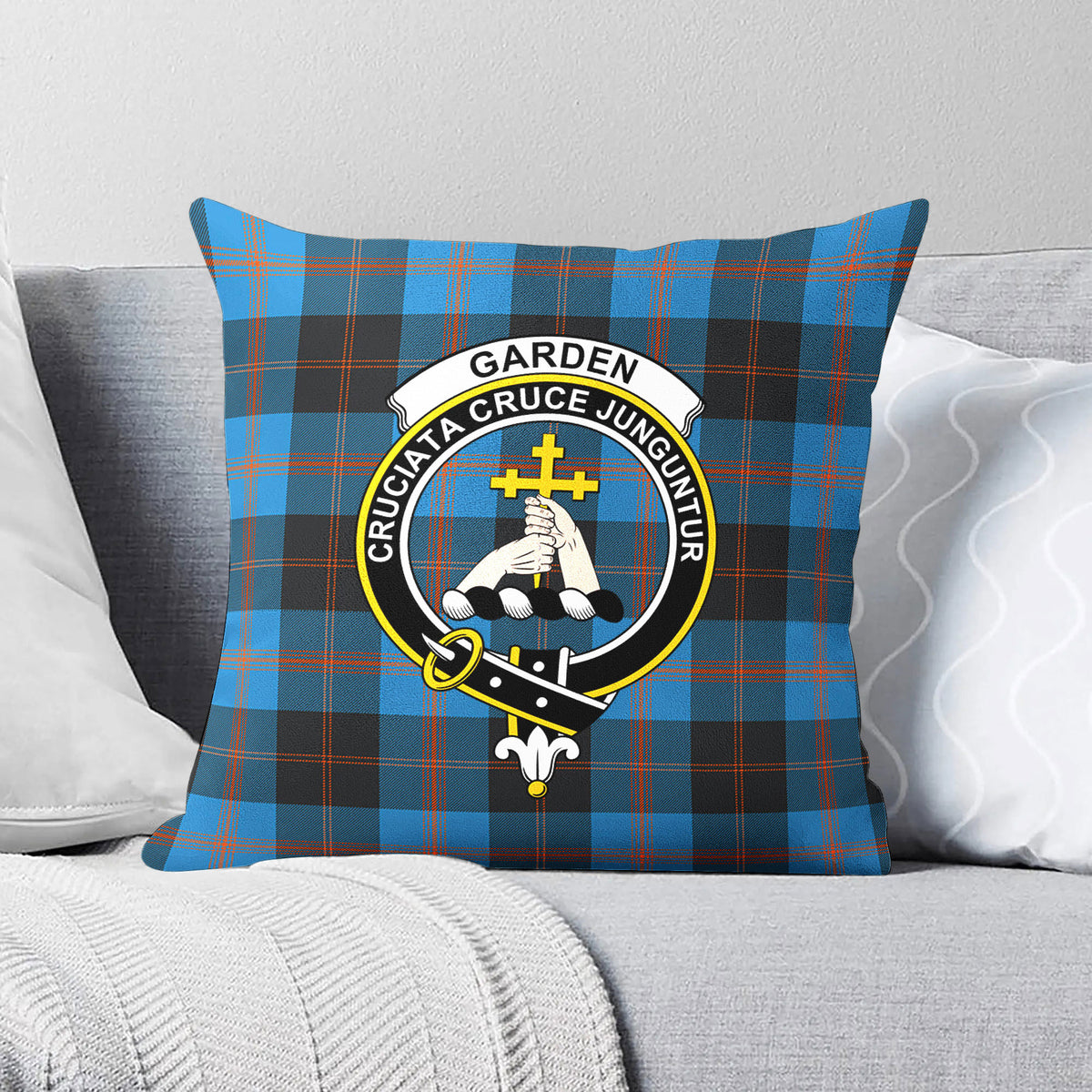 Garden Tartan Crest Pillow Cover