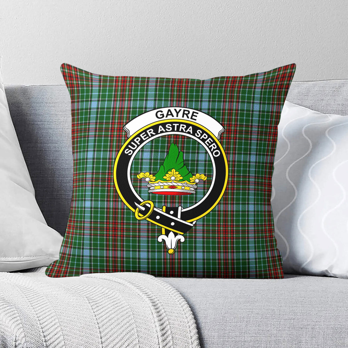 Gayre Tartan Crest Pillow Cover