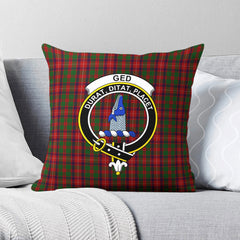 Ged Tartan Crest Pillow Cover