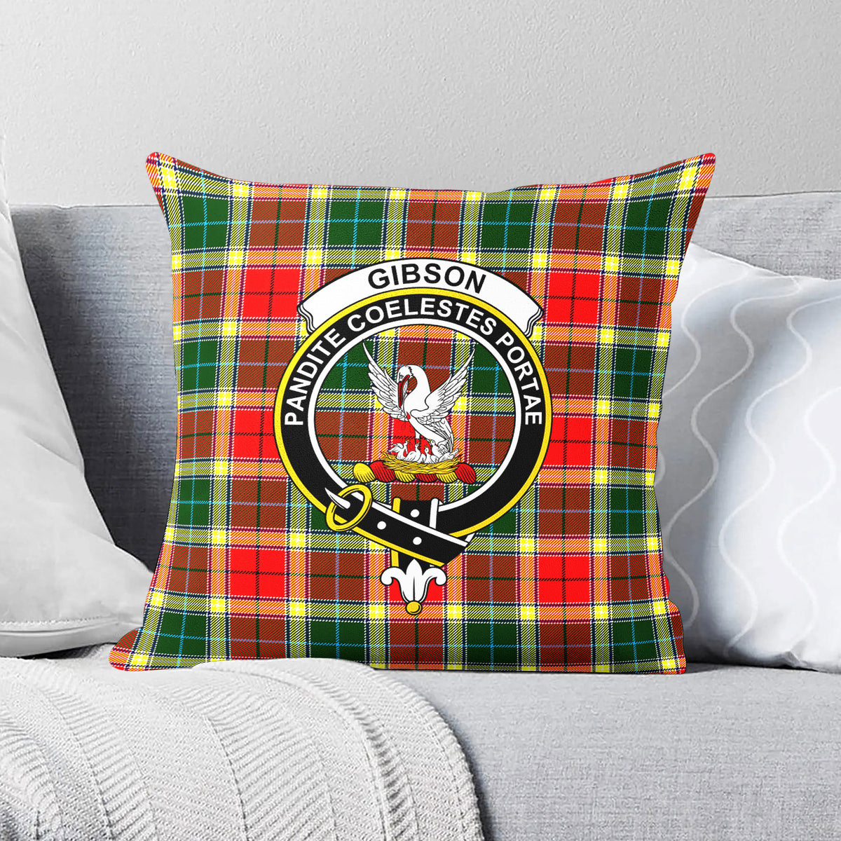 Gibson Tartan Crest Pillow Cover