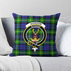 Gordon Modern Tartan Crest Pillow Cover