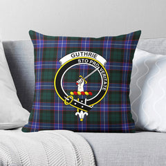 Guthrie Modern Tartan Crest Pillow Cover