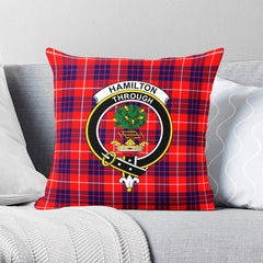 Hamilton Modern Tartan Crest Pillow Cover