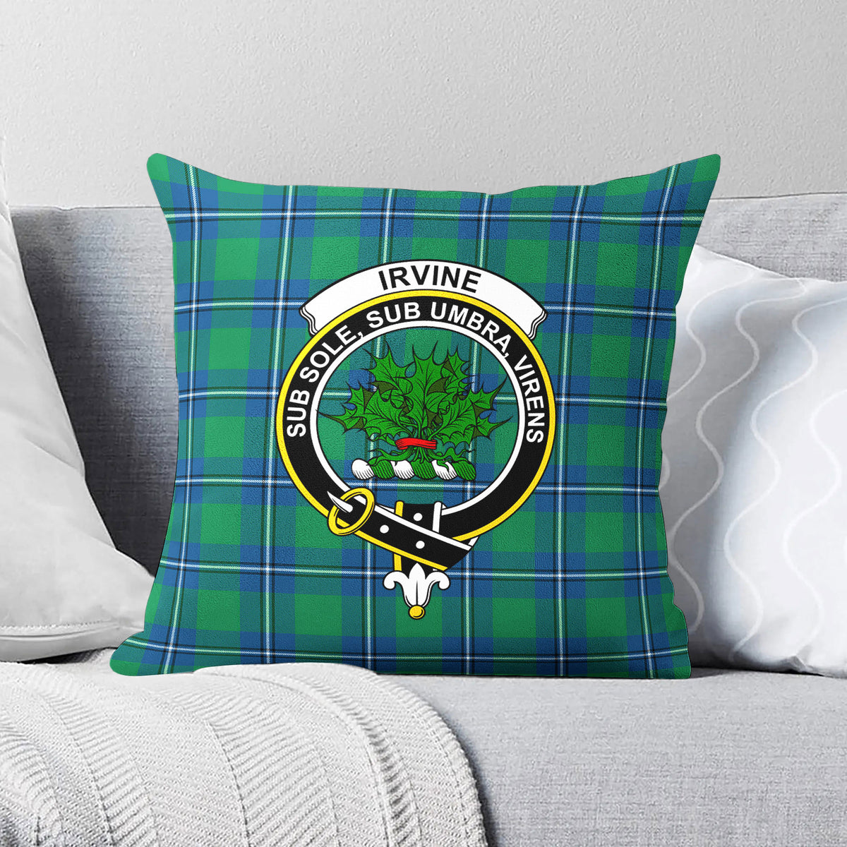 Irvine Ancient Tartan Crest Pillow Cover