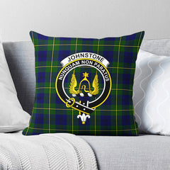 Johnstone Modern Tartan Crest Pillow Cover