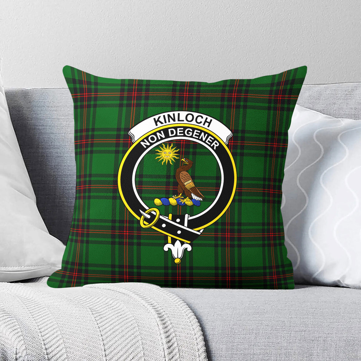 Kinloch Tartan Crest Pillow Cover