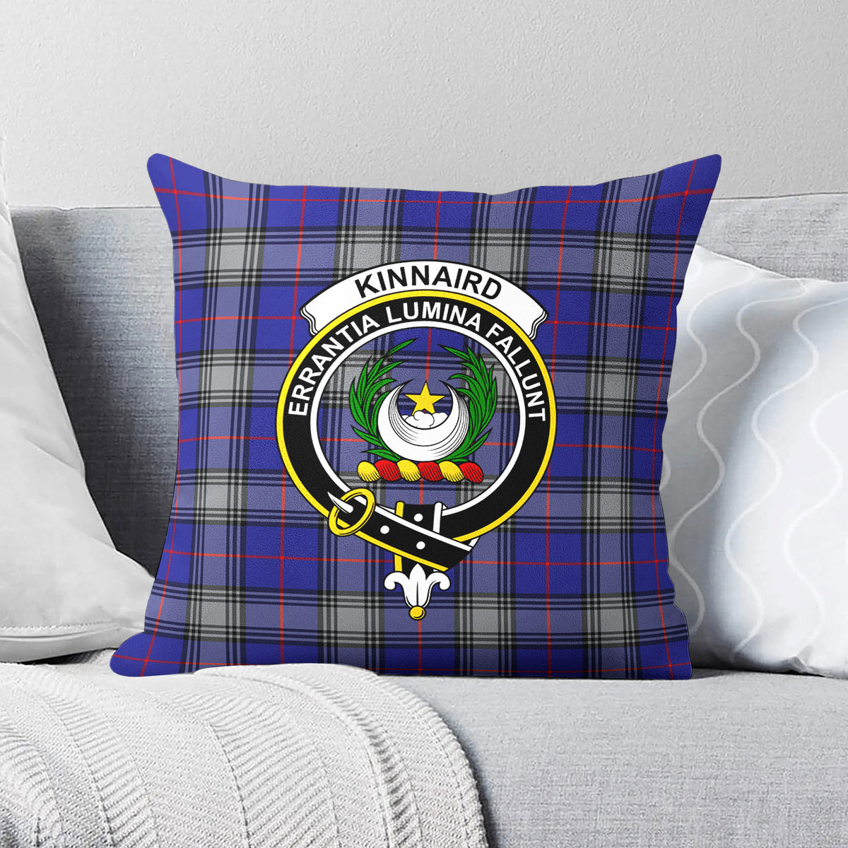 Kinnaird Tartan Crest Pillow Cover