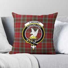 Lindsay Weathered Tartan Crest Pillow Cover