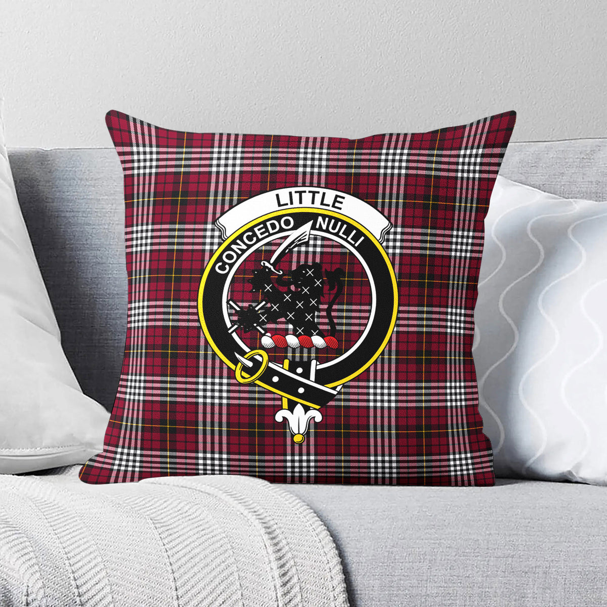 Little Tartan Crest Pillow Cover