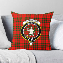 Livingstone Tartan Crest Pillow Cover