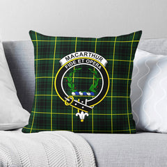 MacArthur Modern Tartan Crest Pillow Cover