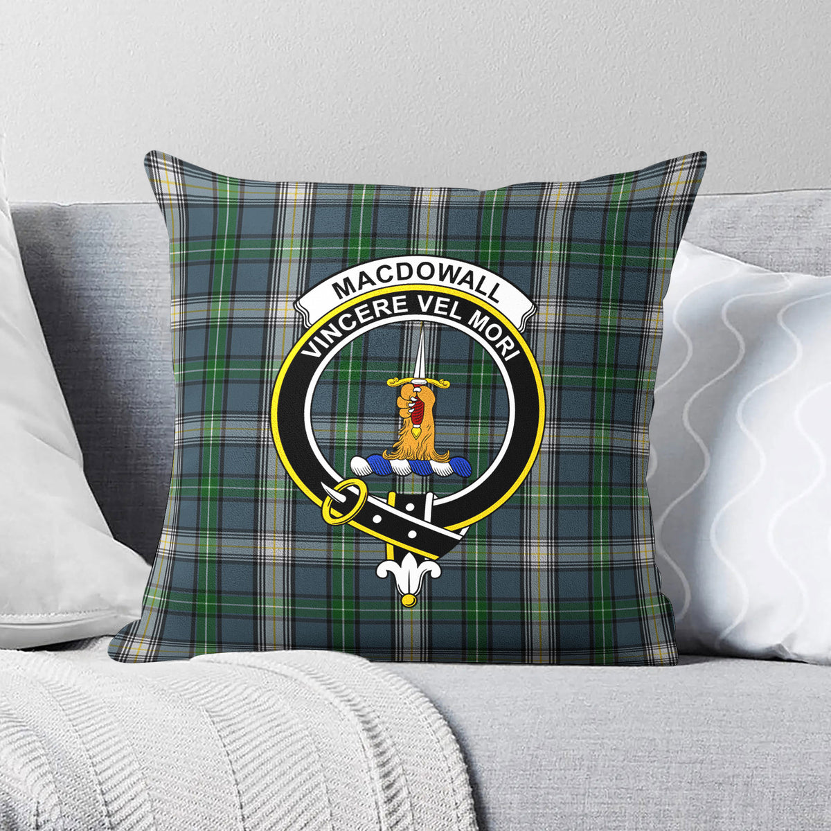 MacDowall Tartan Crest Pillow Cover