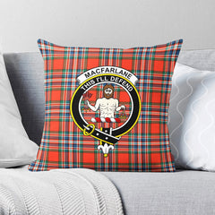 MacFarlane Ancient Tartan Crest Pillow Cover