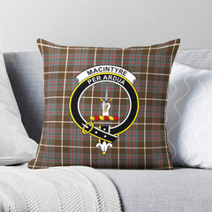 MacIntyre Hunting Weathered Tartan Crest Pillow Cover