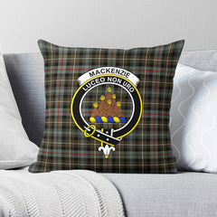 MacKenzie Weathered Tartan Crest Pillow Cover