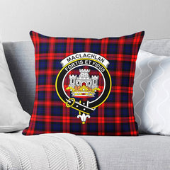 MacLachlan Modern Tartan Crest Pillow Cover