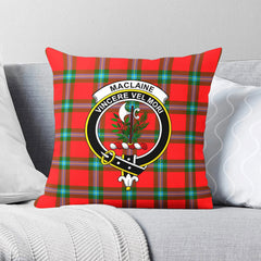 MacLaine of Loch Buie Tartan Crest Pillow Cover