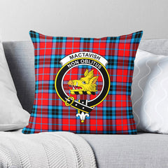 MacTavish Modern Tartan Crest Pillow Cover