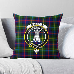 Malcolm (or MacCallum) Tartan Crest Pillow Cover