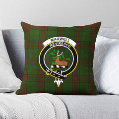 Maxwell Hunting Tartan Crest Pillow Cover