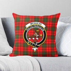 McAulay Modern Tartan Crest Pillow Cover